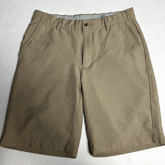 Greg Norman Chino Shorts Men’s 36 Tasso Khaki Golf Shorts Classic Fit Stretch - Picture 5 of 5